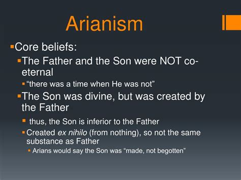 arianism beliefs